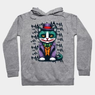 Purrfect Chaos | Cat | Clown | Anti-Hero | Villain Hoodie